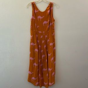 Anthropologie Charlotte Taylor Camel Dress Size 8